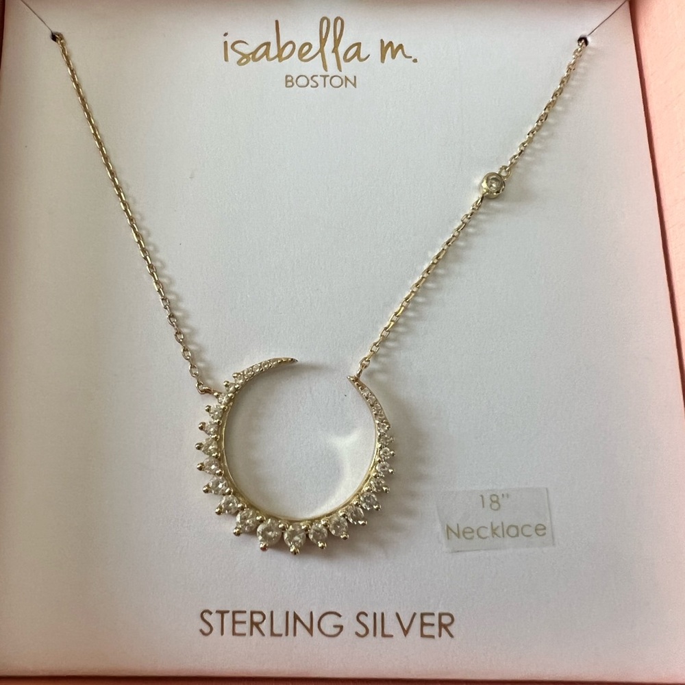 Beautiful necklace color gold over sterling silver
